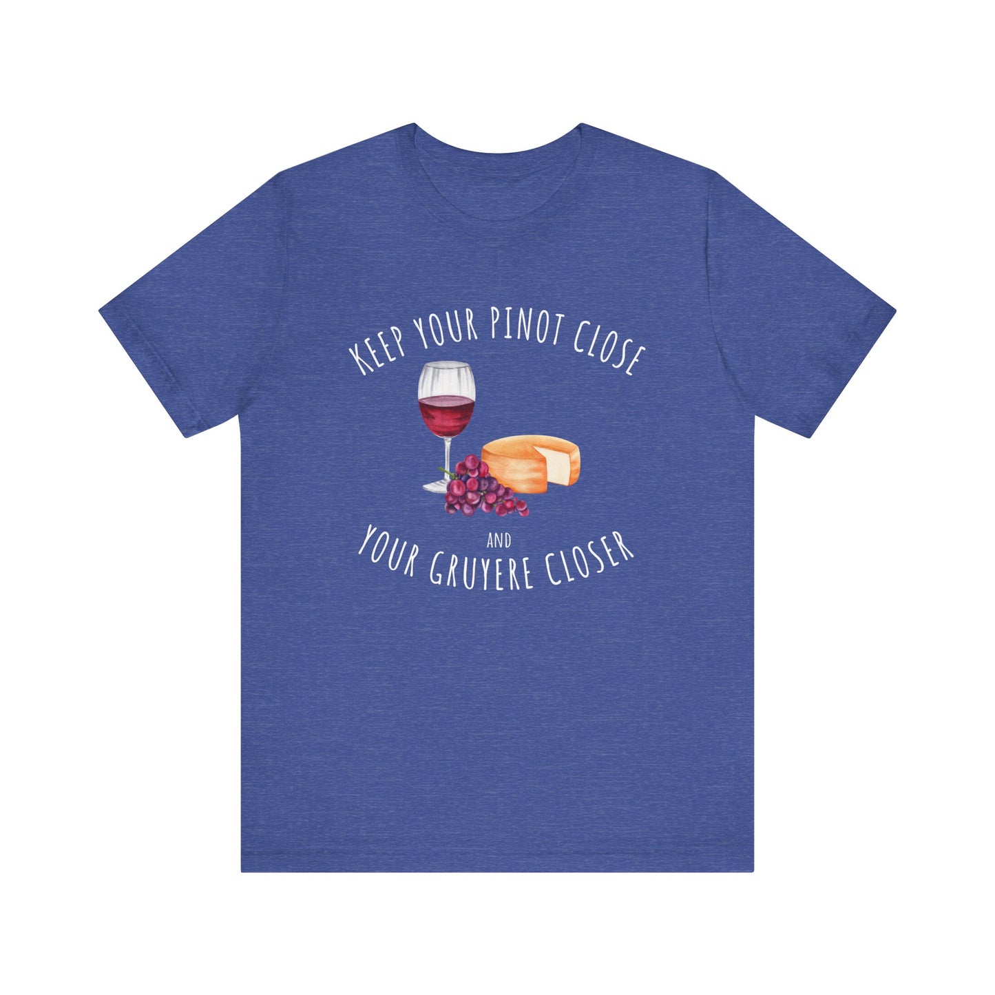 wine and cheese lovers t-shirt