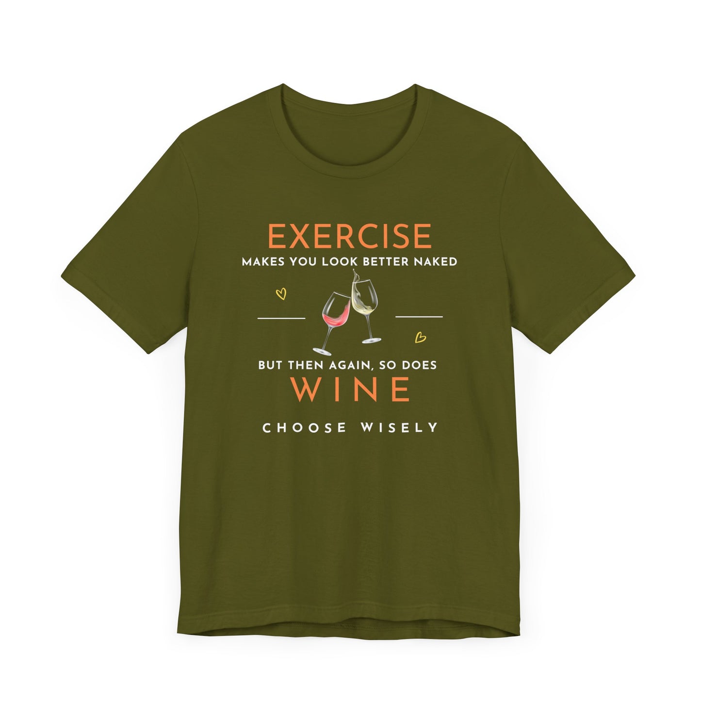 exercise wine shirt
